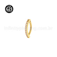 Piercing Argola Para Umbigo Titânio Zircônia