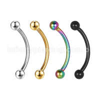 Piercing Minibarbell Curvo Aço Cirúrgico 316 L