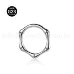 Piercing Argola Titânio Segmento Articulado Esqueleto