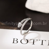 Piercing Argola Titânio Segmento Articulado Zircônia Cravejada