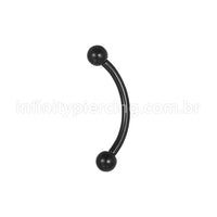 Piercing Minibarbell Curvo Aço Cirúrgico 316 L