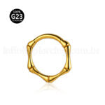 Piercing Argola Titânio Segmento Articulado Esqueleto