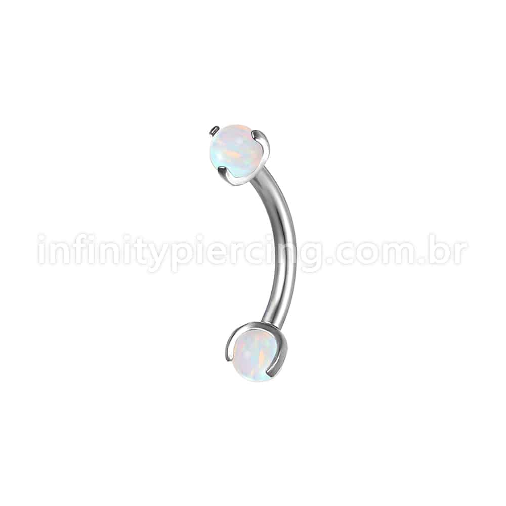 Piercing Microbell Curvo Aço Cirúrgico