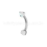Piercing Microbell Curvo Aço Cirúrgico