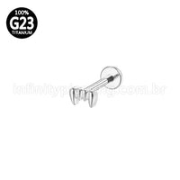 Piercing Labret Titânio Presas