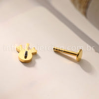 Piercing Labret Titânio Pirulito
