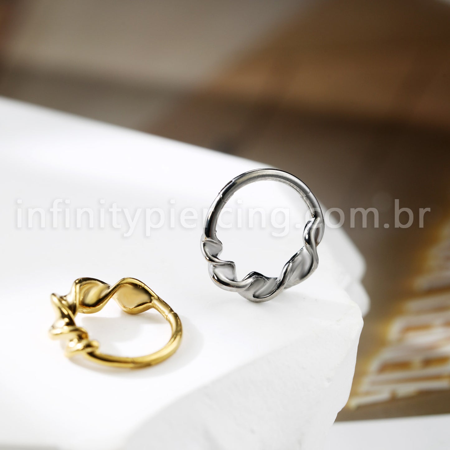 Piercing Argola Titânio Torcida