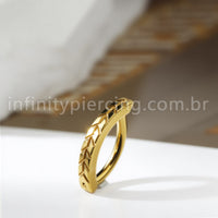 Piercing Argola Para Umbigo Titânio Detalhada