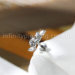 Piercing Labret Galho Titânio Zircônia