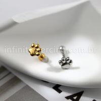 Piercing Minibarbell Aço Cirúrgico Patinha