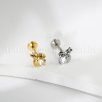 Piercing Labret Titânio Joaninha