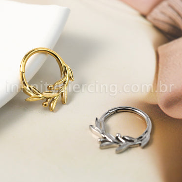 Piercing Argola Titânio Segmento Articulado Galho