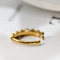 Piercing Argola Para Umbigo  Aço Cirúgico Corações