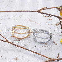 Piercing Argola Titânio Segmento Articulado 3 Fileiras