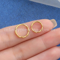 Piercing Argola Titânio Segmento Articulado Detalhada