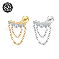 Piercing Labret Titanio Com Pingente Diversos 10982