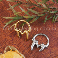 Piercing Argola Titânio Segmento Articulado Presas