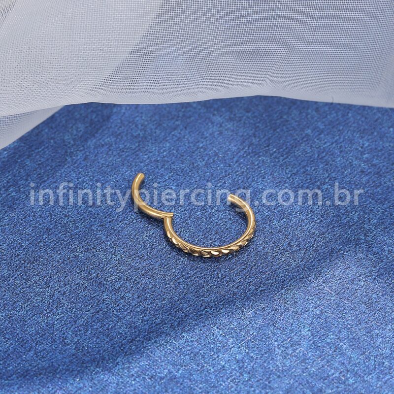 Piercing Argola Aço Cirúrgico Segmento Articulado Detalhado