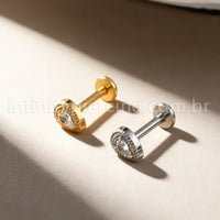 Piercing Labret Titânio Gota