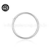 Piercing Argola Segmentada Titânio Lisa
