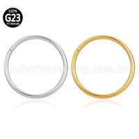 Piercing Argola Segmentada Titânio Lisa