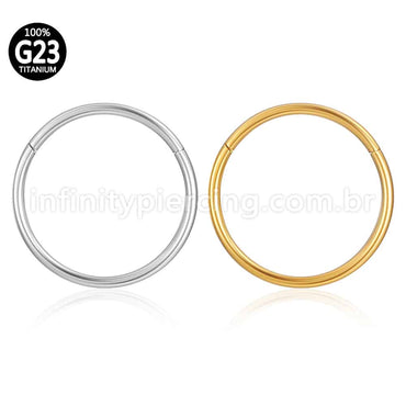 Piercing Argola Segmentada Titânio Lisa