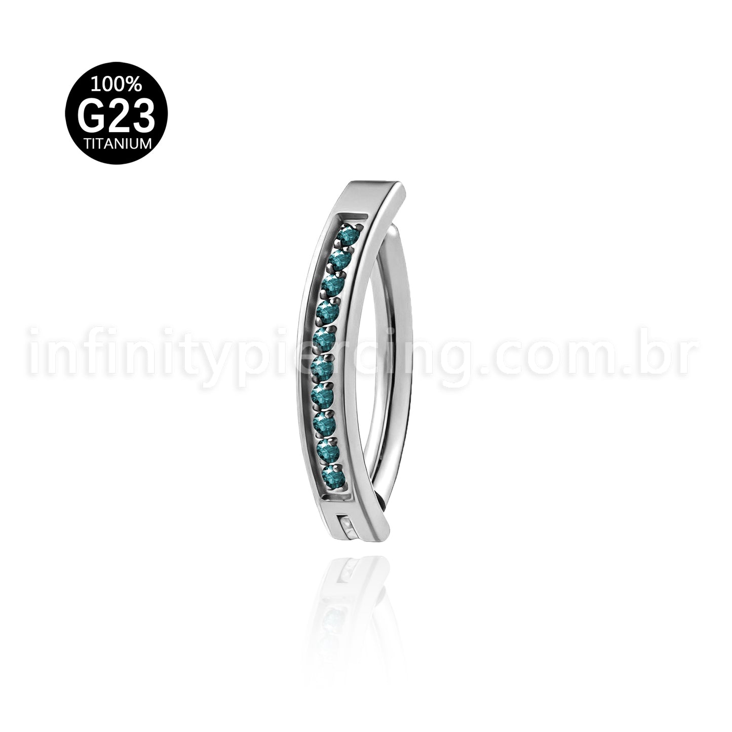 Piercing Argola Para Umbigo Titânio Zircônia