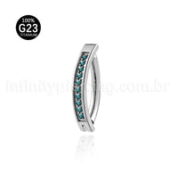 Piercing Argola Para Umbigo Titânio Zircônia