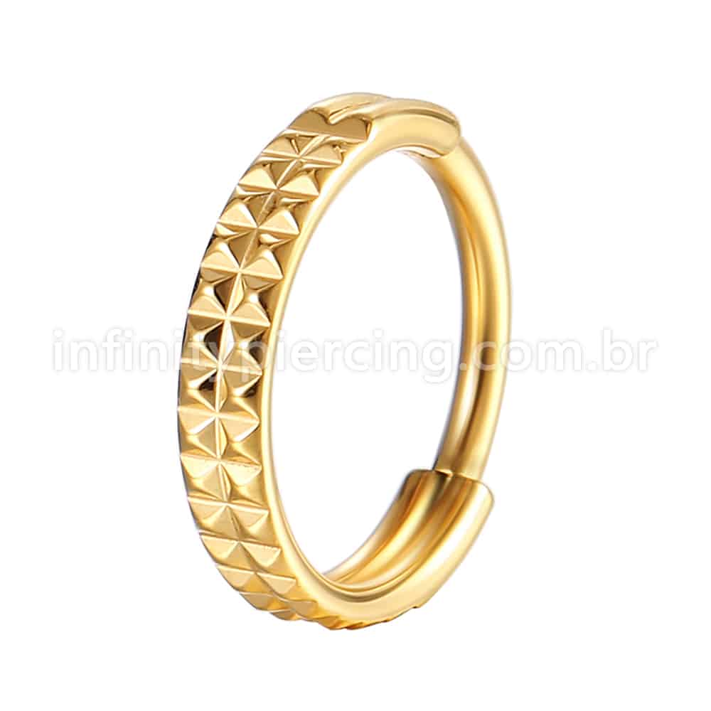 Piercing Argola Aço Cirúrgico Segmento Articulado Detalhes