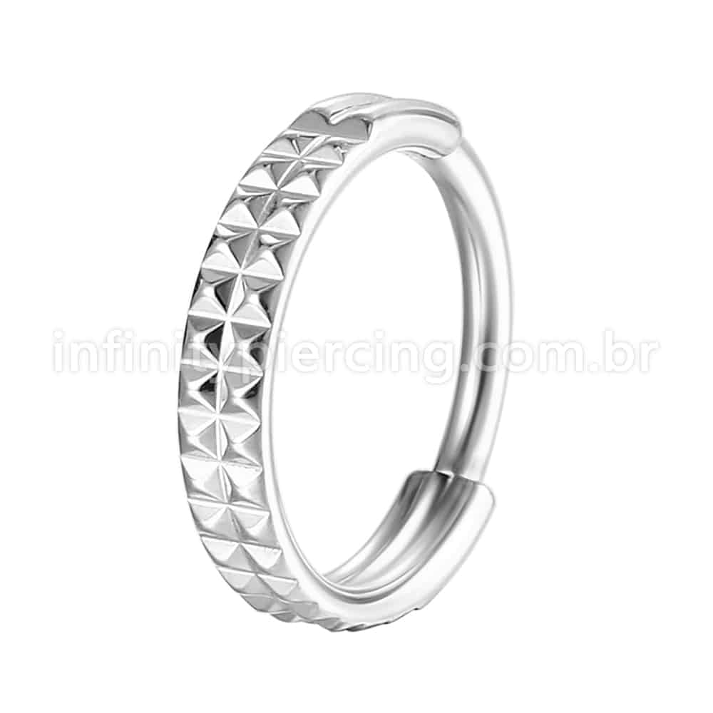 Piercing Argola Aço Cirúrgico Segmento Articulado Detalhes