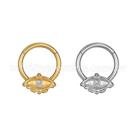 Piercing Argola Aço Cirúrgico Segmento Articulado Olho