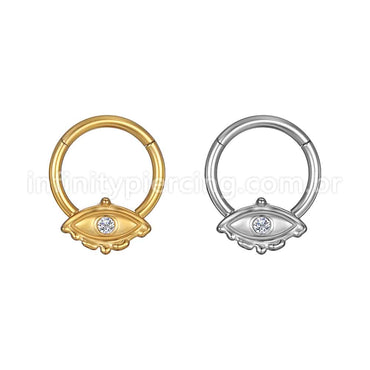 Piercing Argola Aço Cirúrgico Segmento Articulado Olho