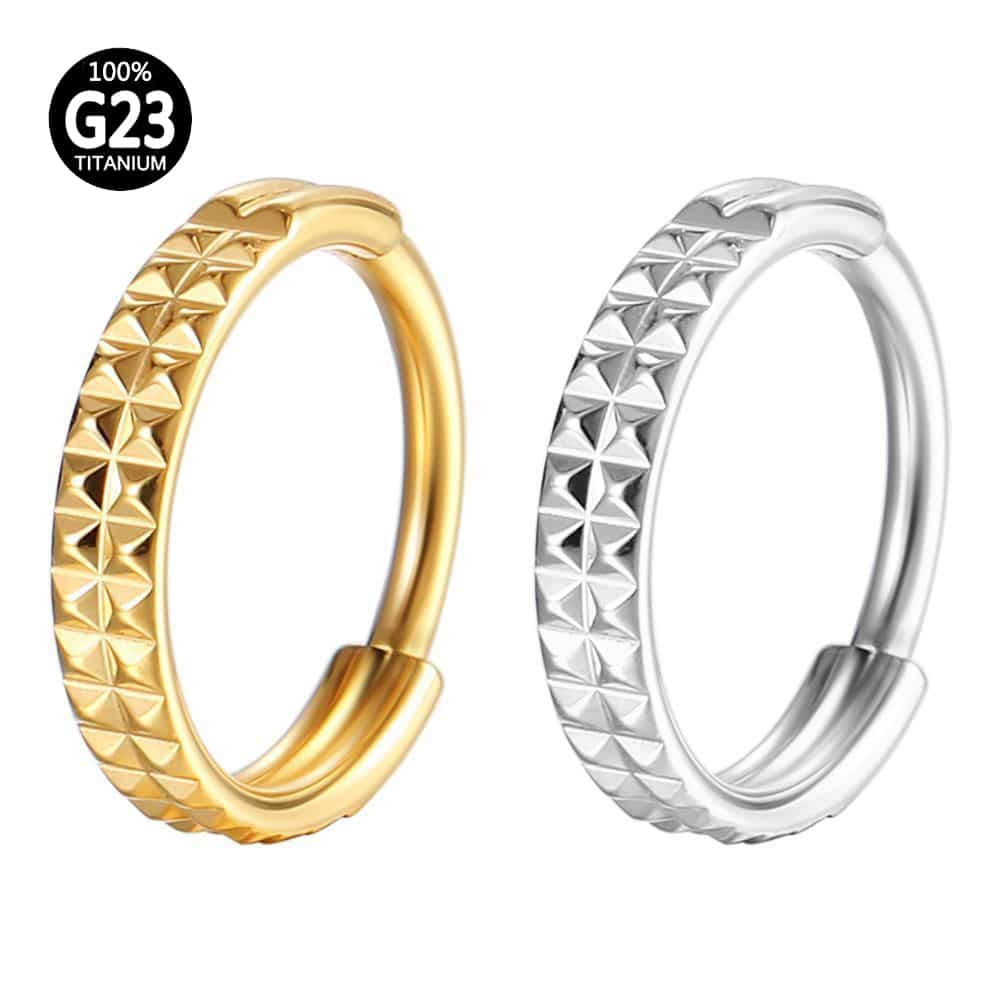 Piercing Argola Titânio Segmento Articulado Detalhado