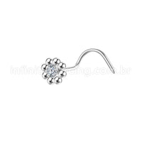 Piercing Nostril Aço Cirúrgico Florzinha
