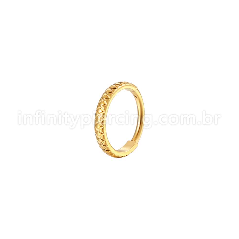 Piercing Argola Aço Cirúrgico Segmento Articulado Detalhado