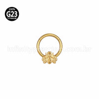 Piercing Argola Titânio Segmento Articulado Abelha
