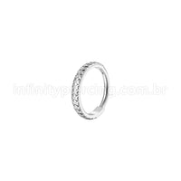 Piercing Argola Aço Cirúrgico Segmento Articulado Detalhado