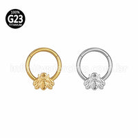 Piercing Argola Titânio Segmento Articulado Abelha