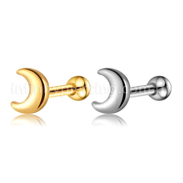 Piercing Barbell Aço Cirúrgico Lua