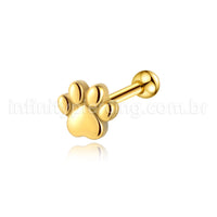 Piercing Minibarbell Aço Cirúrgico Patinha