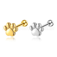 Piercing Minibarbell Aço Cirúrgico Patinha