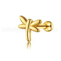 Piercing Minibarbell Aço Cirúrgico Libélula