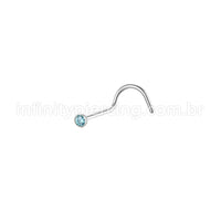 Piercing Nostril Aço Cirúrgico Ponto De Luz
