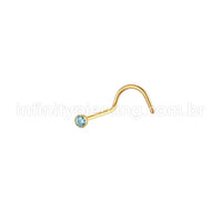 Piercing Nostril Aço Cirúrgico Ponto De Luz