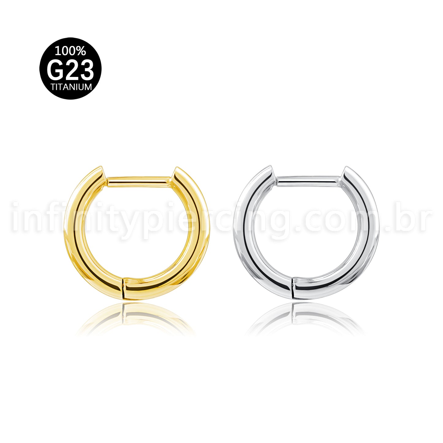 Piercing Argola Titânio Lisa