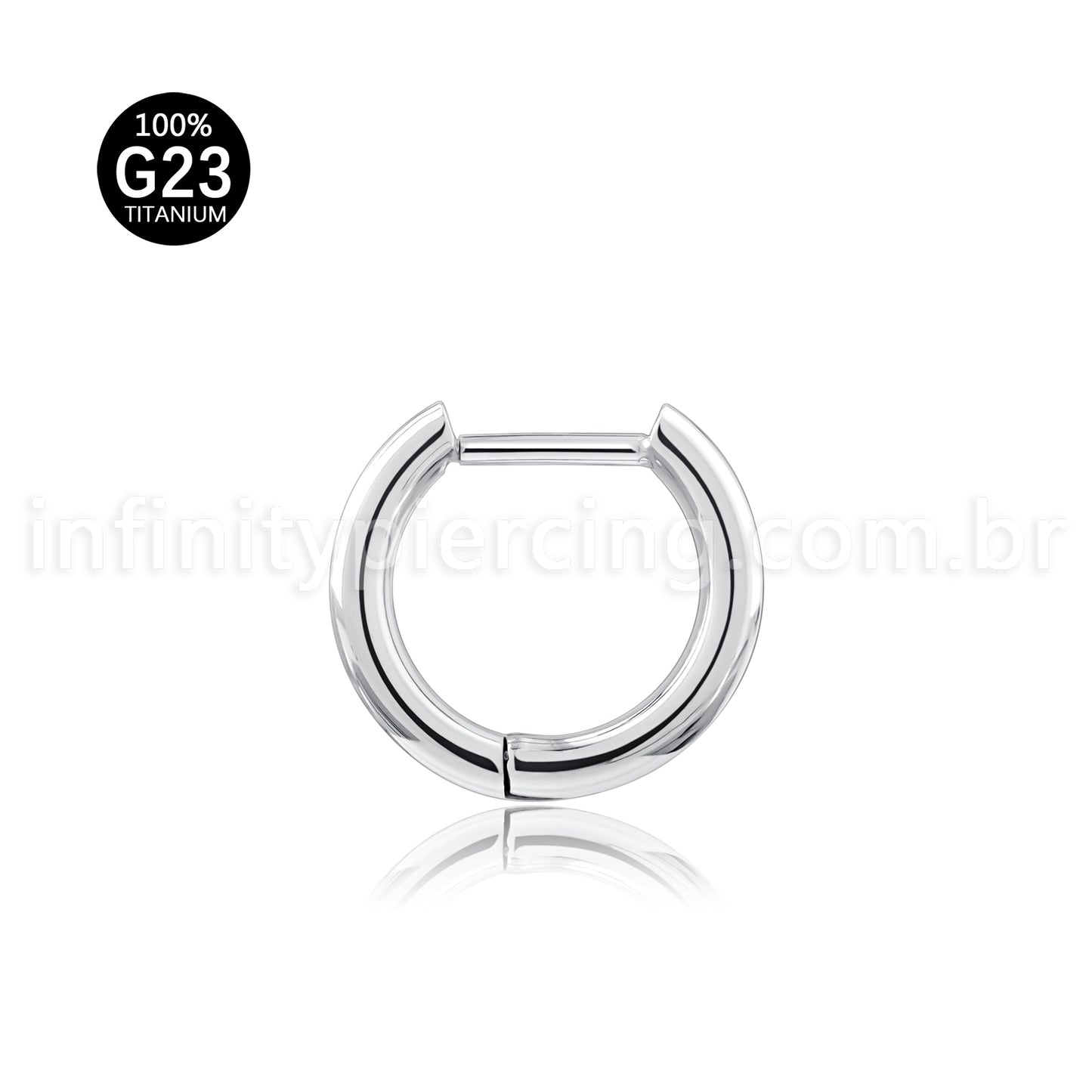 Piercing Argola Titânio Lisa