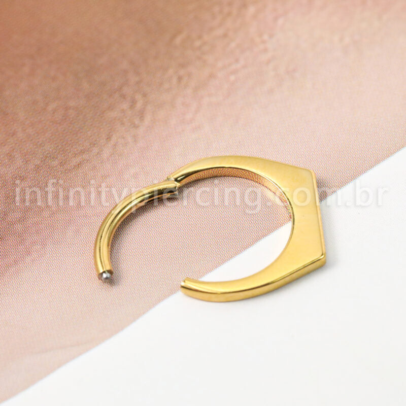 Piercing Argola Titânio Segmento Articulado Modelo Anel