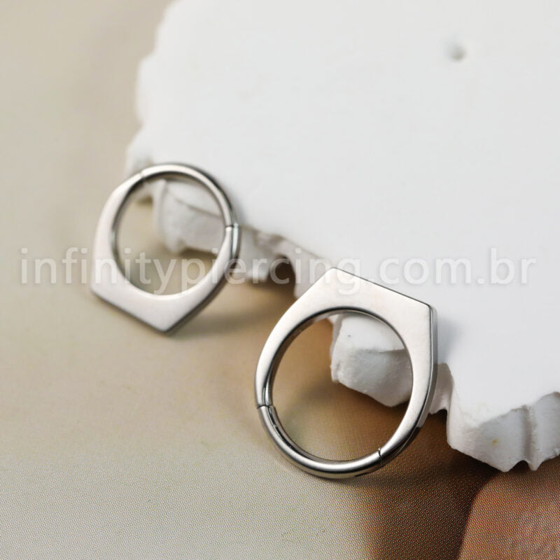 Piercing Argola Titânio Segmento Articulado Modelo Anel