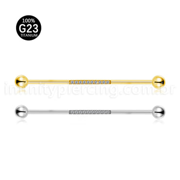 Piercing Transversal Titânio Zircônia