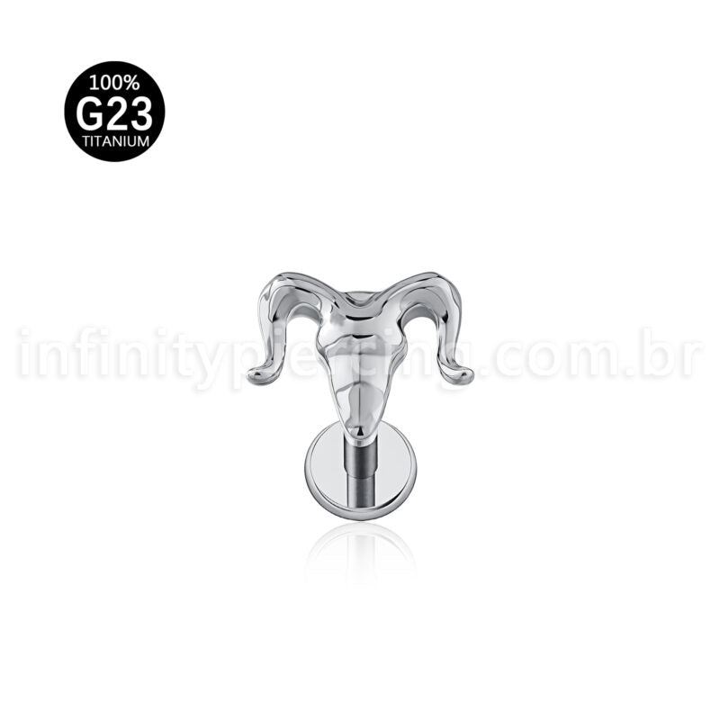 Piercing Labret Titânio Carneiro
